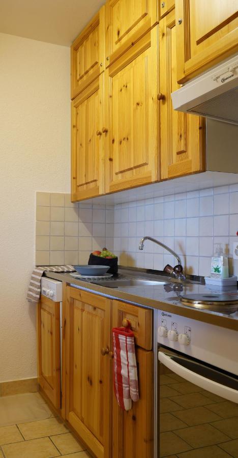Zentrale Wohnung In St. Moritz Mit Grossem Balkon Esterno foto